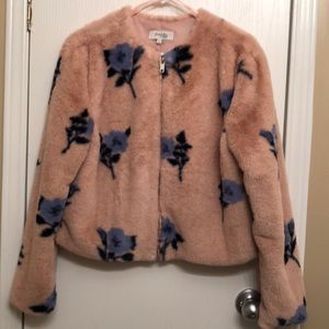 Pink Faux Fur Jacket